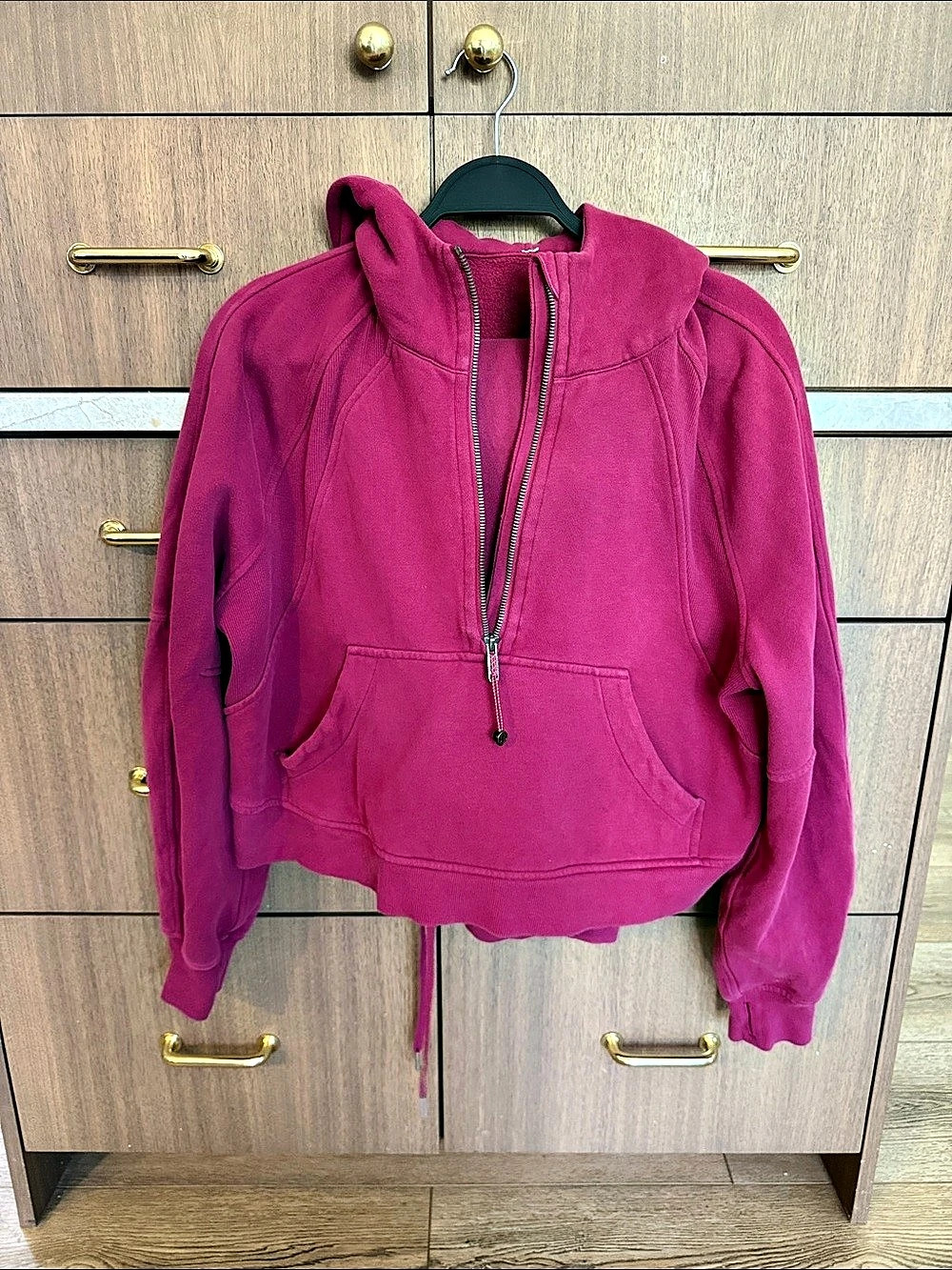 Lululemon Scuba Oversized 1/2 Zip Hoodie Pink